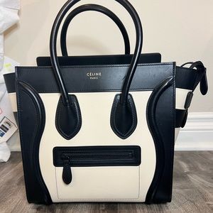 Celine bicolor micro luggage